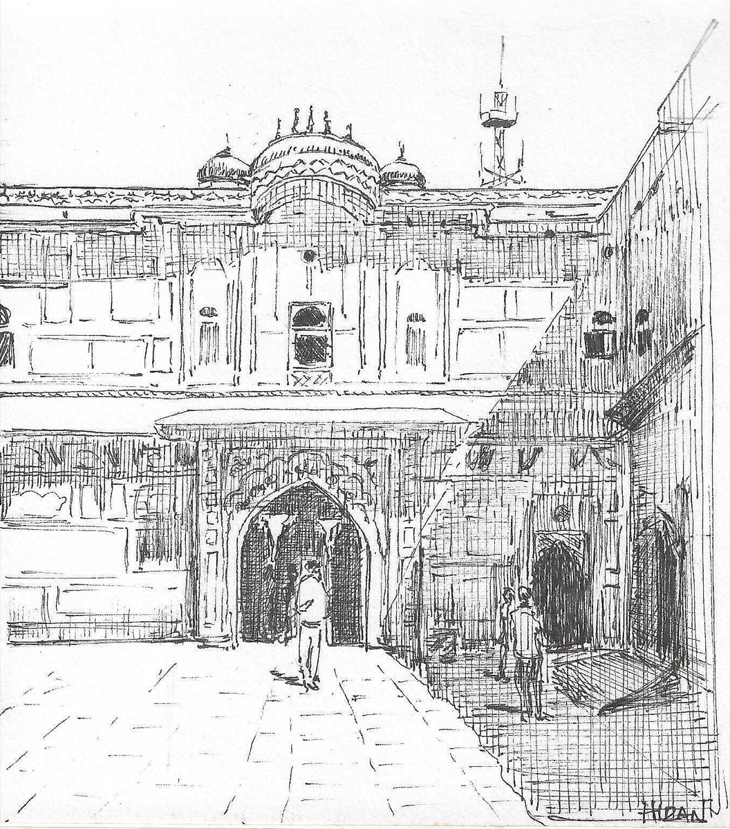 Sketch of Nahargarh Fort